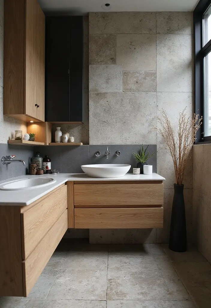 27 Dark Scandinavian Bathroom Ideas for a Bold Nordic Touch 20 27 Dark Scandinavian Bathroom Ideas for a Bold Nordic Touch - 20. Sustainable Materials for Eco-Friendly Design
