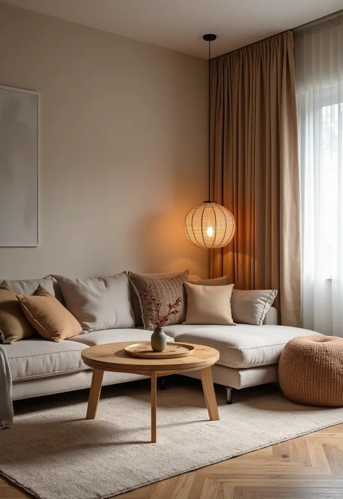 27 Scandinavian Apartment Ideas for Small but Stylish Spaces 18 27 Scandinavian Apartment Ideas for Small but Stylish Spaces - 18. Warm Accents