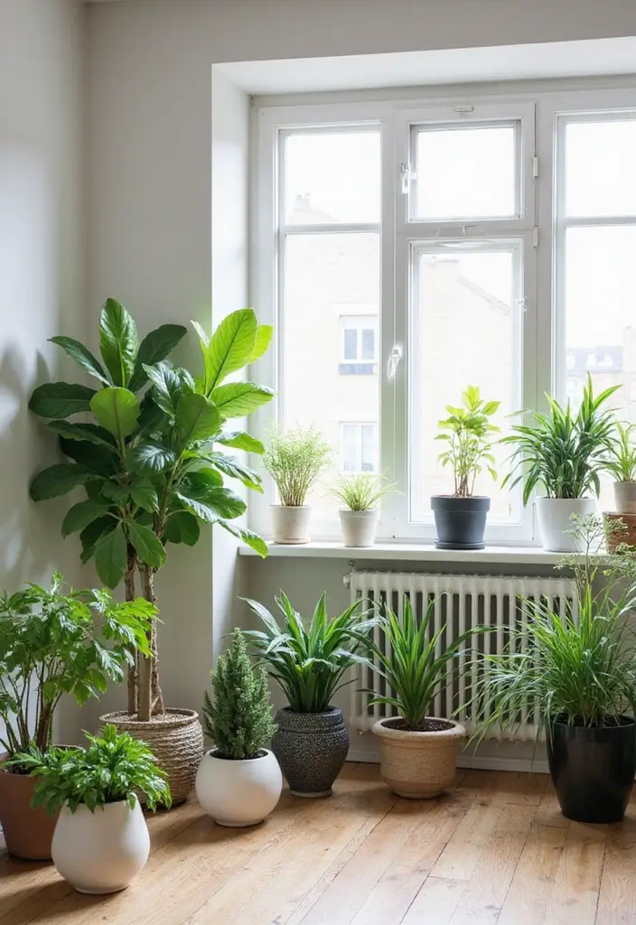 27 Scandinavian Apartment Ideas for Small but Stylish Spaces 7 27 Scandinavian Apartment Ideas for Small but Stylish Spaces - 7. Indoor Plants