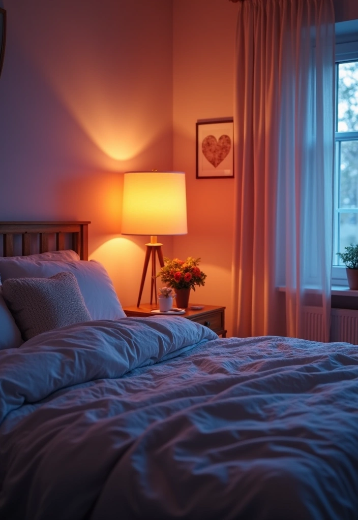 27 Scandinavian Bedroom Lighting Ideas for Calm Nights 13 27 Scandinavian Bedroom Lighting Ideas for Calm Nights - 13. Color-Changing Smart Bulbs