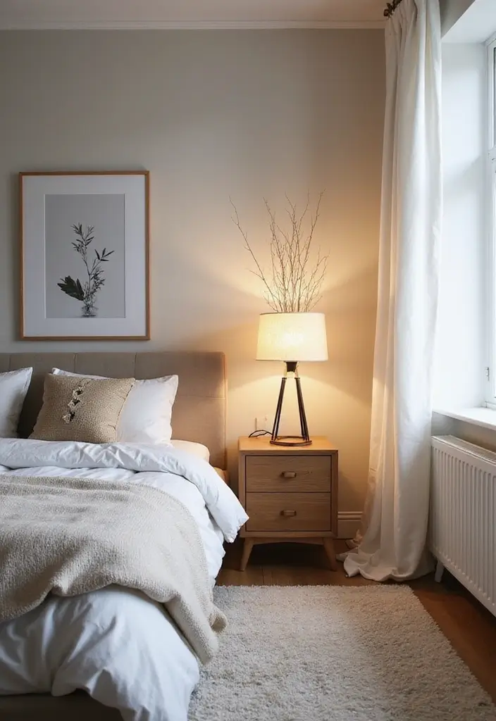 27 Scandinavian Bedroom Lighting Ideas for Calm Nights 19 27 Scandinavian Bedroom Lighting Ideas for Calm Nights - 19. Artistic Floor Lamps