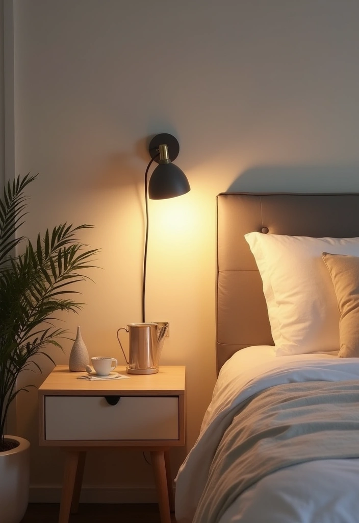 27 Scandinavian Bedroom Lighting Ideas for Calm Nights 4 27 Scandinavian Bedroom Lighting Ideas for Calm Nights - 4. Wall Sconces for Space-Saving