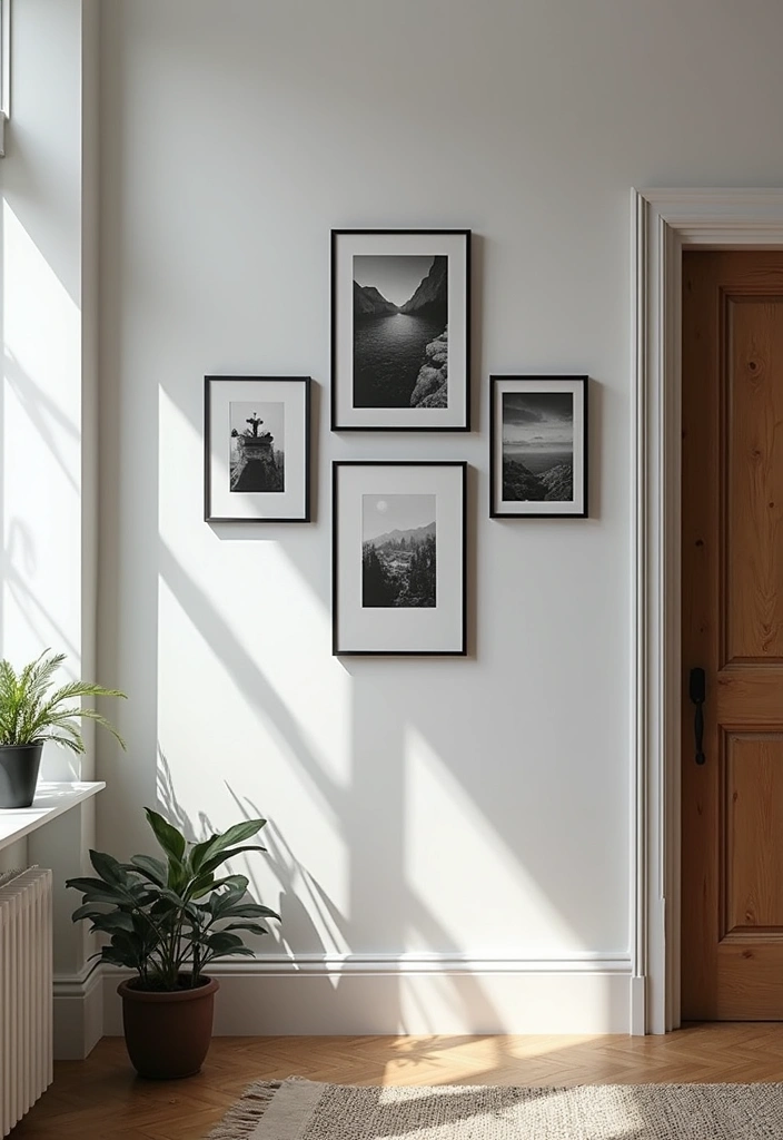 27 Scandinavian Black and White Ideas for a Classic Look 19 27 Scandinavian Black and White Ideas for a Classic Look - 19. Black and White Art in Unexpected Places