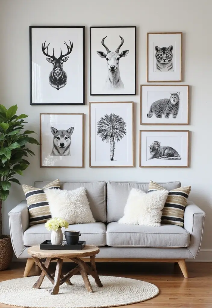 27 Scandinavian Black and White Ideas for a Classic Look 7 27 Scandinavian Black and White Ideas for a Classic Look - 7. Black and White Animal Prints