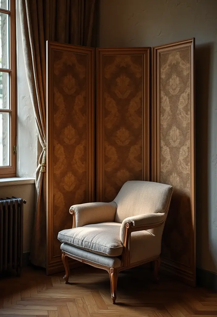 27 Scandinavian Reading Nook Designs That Spark Relaxation 13 27 Scandinavian Reading Nook Designs That Spark Relaxation - 13. Folding Screens for Privacy