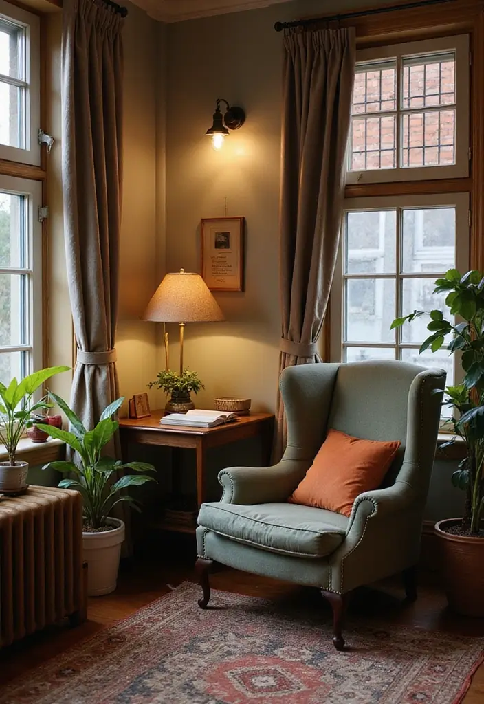 27 Scandinavian Reading Nook Designs That Spark Relaxation 19 27 Scandinavian Reading Nook Designs That Spark Relaxation - 19. Vintage Meets Modern