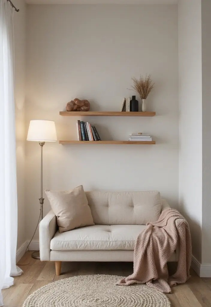 27 Scandinavian Reading Nook Designs That Spark Relaxation 2 27 Scandinavian Reading Nook Designs That Spark Relaxation - 2. Minimalist Bliss