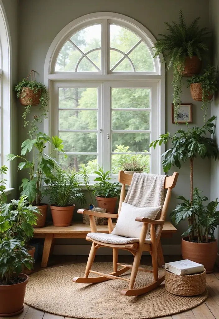 27 Scandinavian Reading Nook Designs That Spark Relaxation 5 27 Scandinavian Reading Nook Designs That Spark Relaxation - 5. Nature-Inspired Oasis