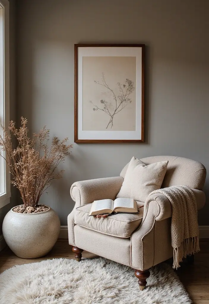 27 Scandinavian Reading Nook Designs That Spark Relaxation 7 27 Scandinavian Reading Nook Designs That Spark Relaxation - 7. Textured Layers