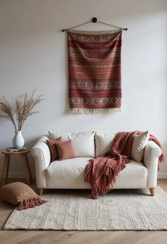 27 Scandinavian Room Decor Ideas That Feel Serene and Minimal 21 27 Scandinavian Room Decor Ideas That Feel Serene and Minimal - 21. Artisanal Textiles