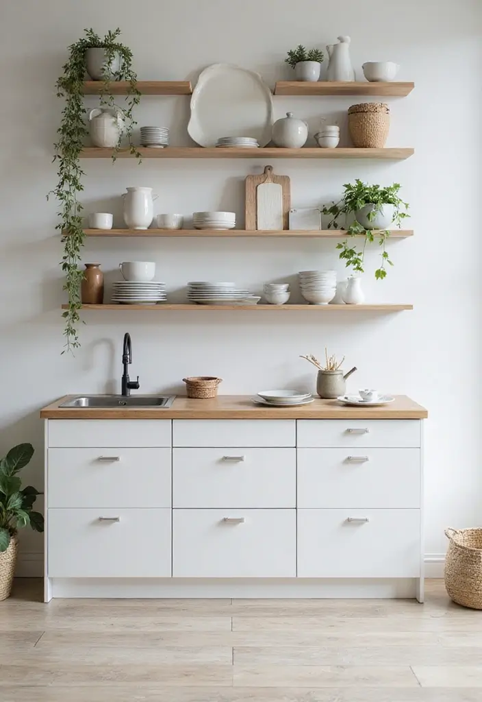 27 Scandinavian Room Decor Ideas That Feel Serene and Minimal 7 27 Scandinavian Room Decor Ideas That Feel Serene and Minimal - 7. Open Shelving