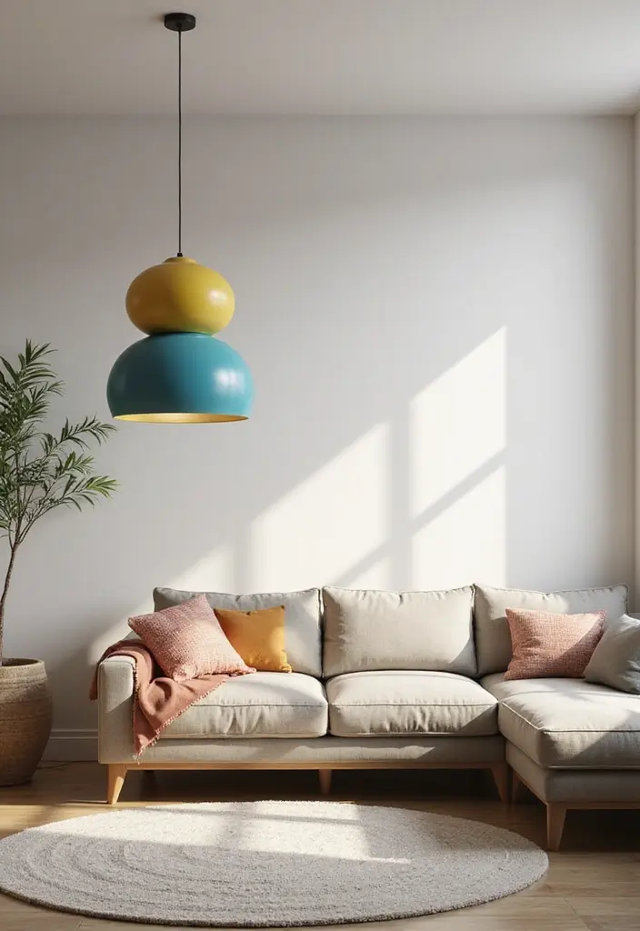 27 Scandinavian Style Lighting Ideas That Brighten Your Home 14 27 Scandinavian Style Lighting Ideas That Brighten Your Home - 14. Colorful Light Fixtures