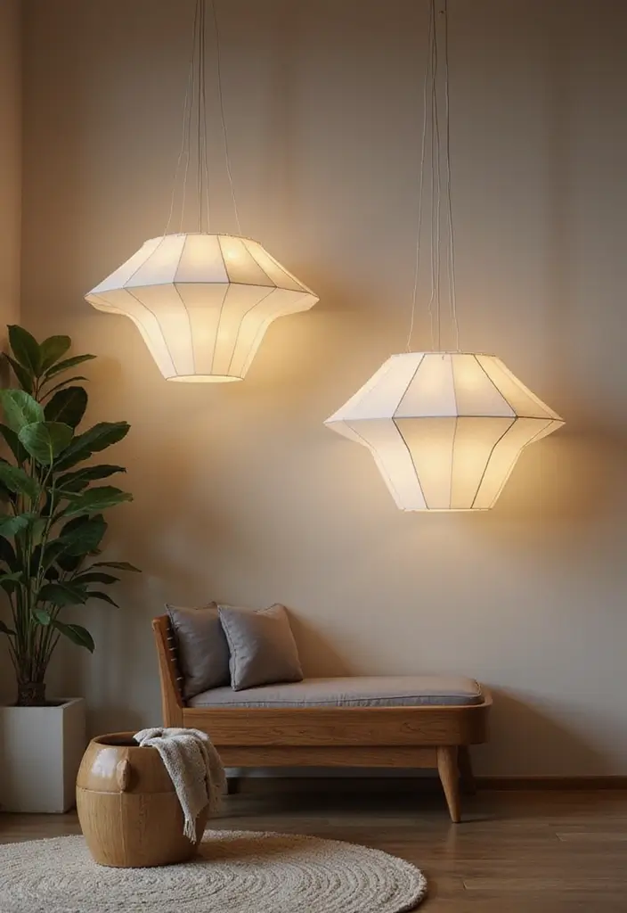 27 Scandinavian Style Lighting Ideas That Brighten Your Home 18 27 Scandinavian Style Lighting Ideas That Brighten Your Home - 18. Geometric Designs