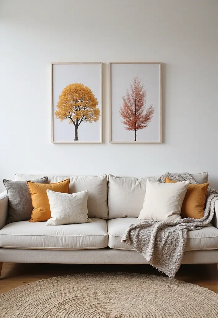 27 Small Scandinavian Living Room Designs That Feel Spacious 20 27 Small Scandinavian Living Room Designs That Feel Spacious - 20. Seasonal Decor