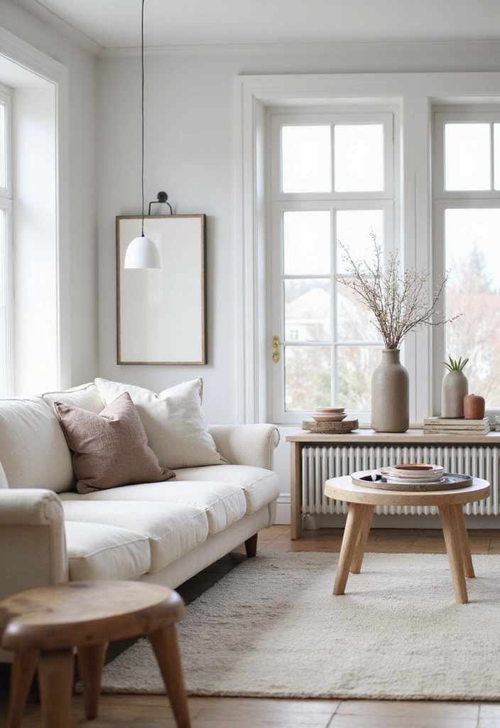 27 Small Scandinavian Living Room Designs That Feel Spacious 21 27 Small Scandinavian Living Room Designs That Feel Spacious - 21. Minimalist Accessories