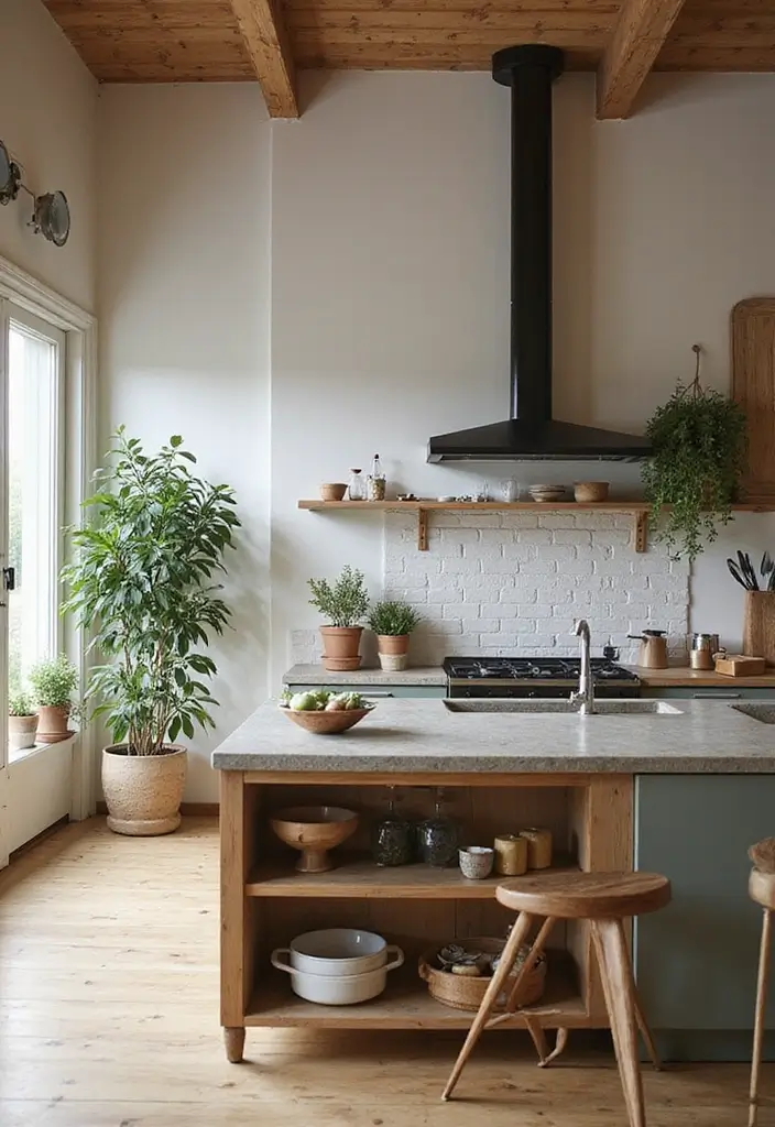 28 Cozy Scandinavian Kitchen Designs for Everyday Comfort 17 28 Cozy Scandinavian Kitchen Designs for Everyday Comfort - 17. Natural Elements