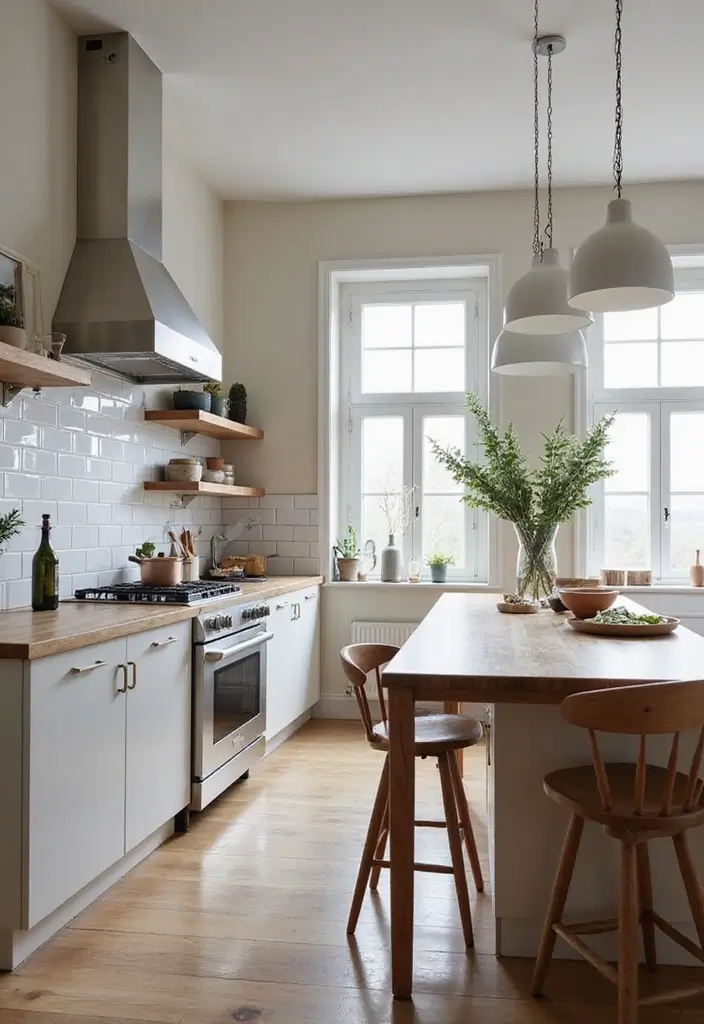 28 Cozy Scandinavian Kitchen Designs for Everyday Comfort 19 28 Cozy Scandinavian Kitchen Designs for Everyday Comfort - 19. Multi-Purpose Islands