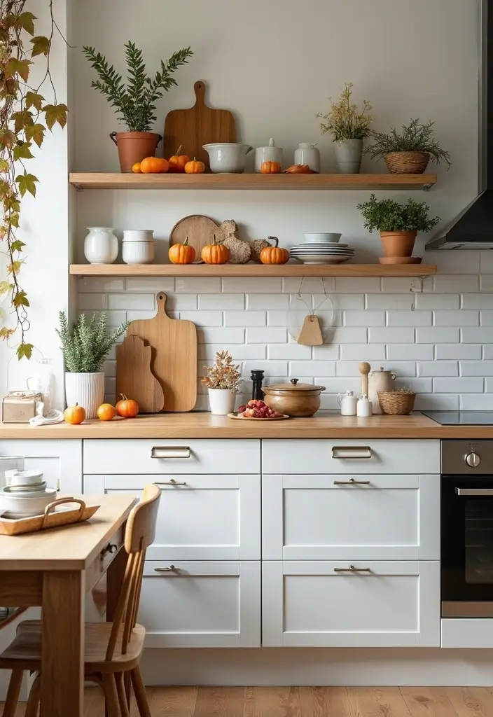 28 Cozy Scandinavian Kitchen Designs for Everyday Comfort 27 28 Cozy Scandinavian Kitchen Designs for Everyday Comfort - 27. Seasonal Decor