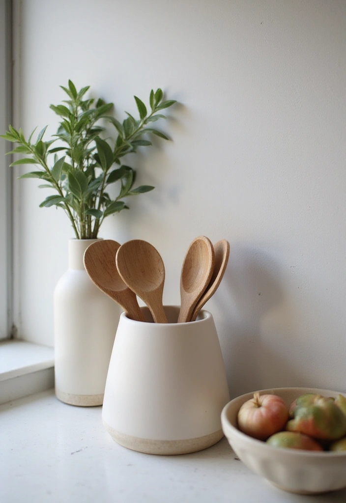 28 Scandinavian Boho Kitchen Ideas That Mix Style and Soul 25 28 Scandinavian Boho Kitchen Ideas That Mix Style and Soul - 25. Minimalistic Utensil Holders