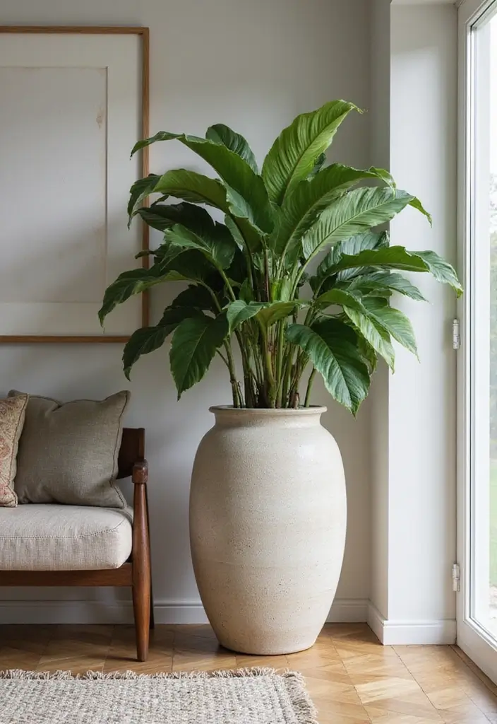 28 Scandinavian Ceramic Ideas for Authentic Nordic Decor 12 28 Scandinavian Ceramic Ideas for Authentic Nordic Decor - 12. Statement Pieces: Oversized Planters