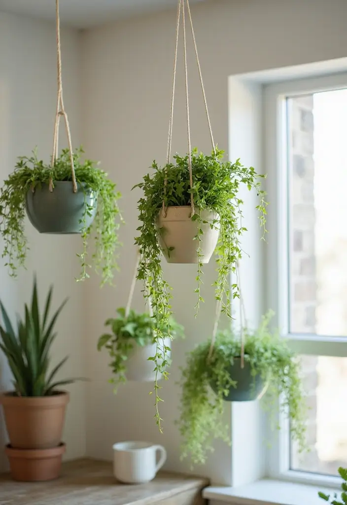 28 Scandinavian Ceramic Ideas for Authentic Nordic Decor 9 28 Scandinavian Ceramic Ideas for Authentic Nordic Decor - 9. Hanging Ceramic Planters: Elevate Your Decor