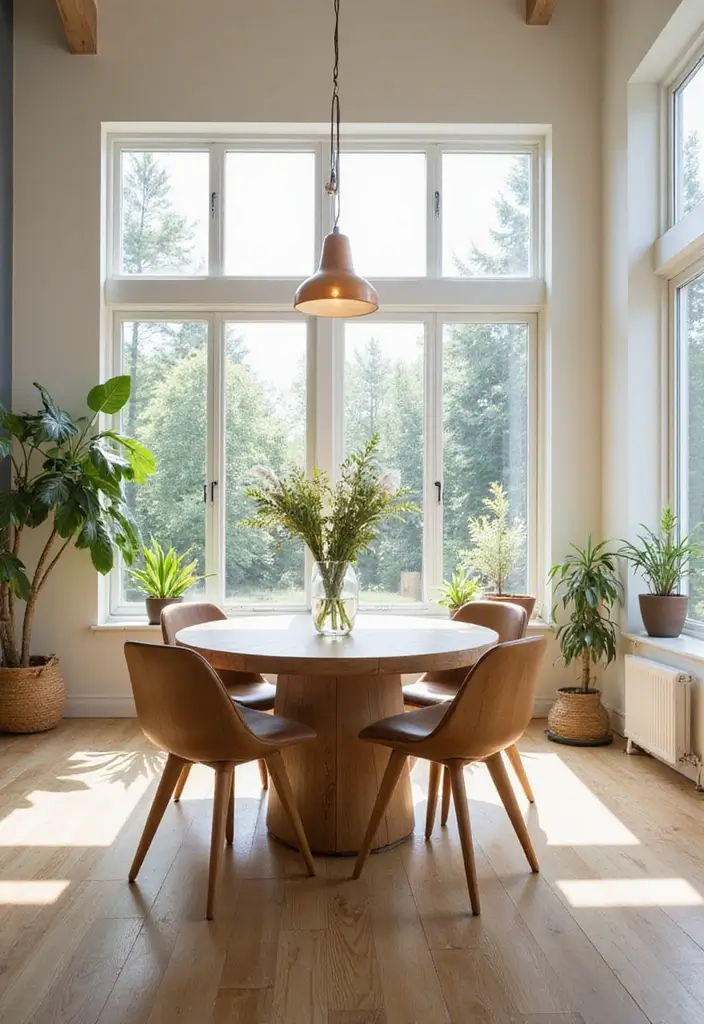 28 Scandinavian Dining Room Ideas That Elevate Everyday Meals 28 28 Scandinavian Dining Room Ideas That Elevate Everyday Meals - 28. Embrace Natural Light