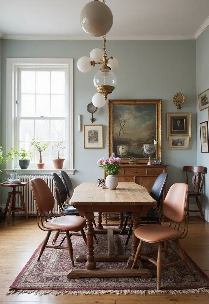 28 Scandinavian Dining Room Ideas That Elevate Everyday Meals 9 28 Scandinavian Dining Room Ideas That Elevate Everyday Meals - 9. Vintage Finds