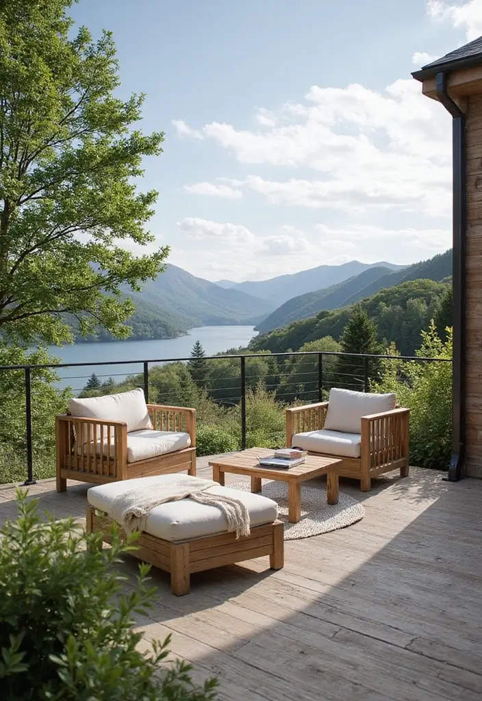 28 Scandinavian Terrace Ideas That Feel Open and Relaxing 15 28 Scandinavian Terrace Ideas That Feel Open and Relaxing - 15. Emphasize Views