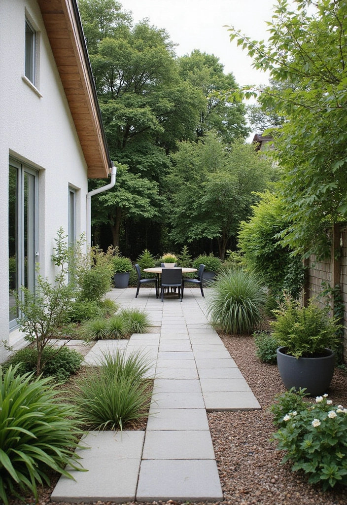 28 Scandinavian Terrace Ideas That Feel Open and Relaxing 19 28 Scandinavian Terrace Ideas That Feel Open and Relaxing - 19. Create Zones with Plants