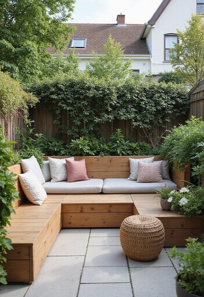 28 Scandinavian Terrace Ideas That Feel Open and Relaxing 6 28 Scandinavian Terrace Ideas That Feel Open and Relaxing - 6. Built-in Seating