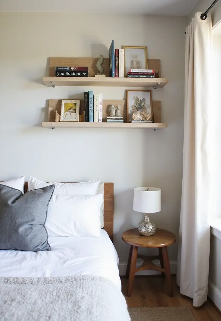 28 Small Bedroom Scandinavian Style Ideas That Maximize Comfort 11 28 Small Bedroom Scandinavian Style Ideas That Maximize Comfort - 11. Functional Wall Art