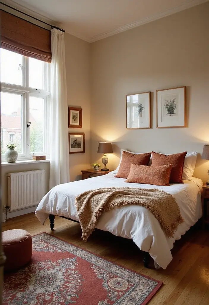 28 Small Bedroom Scandinavian Style Ideas That Maximize Comfort 12 28 Small Bedroom Scandinavian Style Ideas That Maximize Comfort - 12. Warm Accents