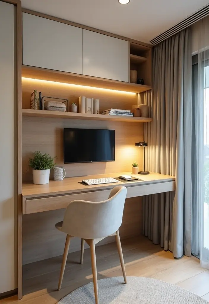 28 Small Bedroom Scandinavian Style Ideas That Maximize Comfort 16 28 Small Bedroom Scandinavian Style Ideas That Maximize Comfort - 16. Space-saving Desks