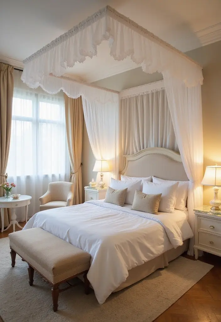 28 Small Bedroom Scandinavian Style Ideas That Maximize Comfort 17 28 Small Bedroom Scandinavian Style Ideas That Maximize Comfort - 17. Scandi-inspired Canopy