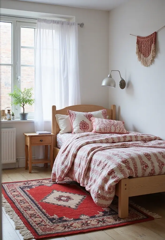 28 Small Bedroom Scandinavian Style Ideas That Maximize Comfort 18 28 Small Bedroom Scandinavian Style Ideas That Maximize Comfort - 18. Nordic Patterns