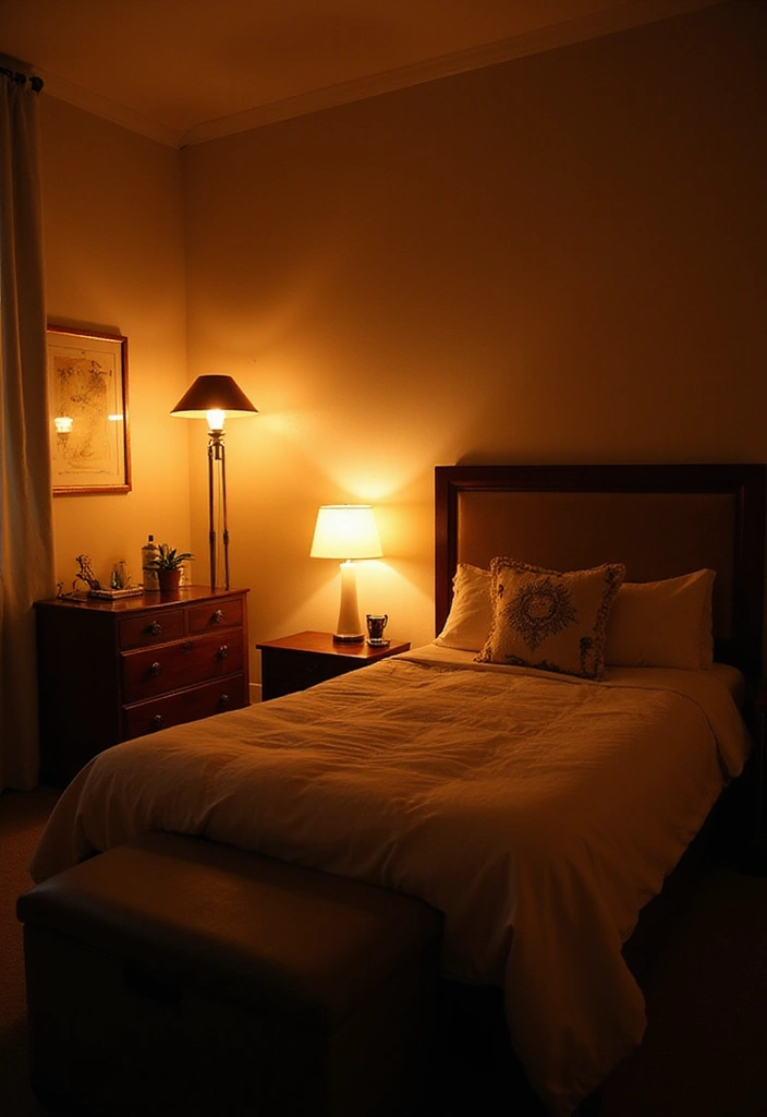 28 Small Bedroom Scandinavian Style Ideas That Maximize Comfort 5 28 Small Bedroom Scandinavian Style Ideas That Maximize Comfort - 5. Layered Lighting