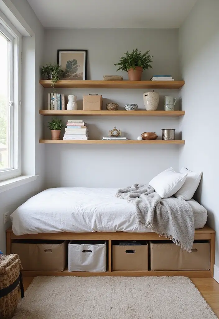 28 Small Bedroom Scandinavian Style Ideas That Maximize Comfort 6 28 Small Bedroom Scandinavian Style Ideas That Maximize Comfort - 6. Smart Storage Solutions