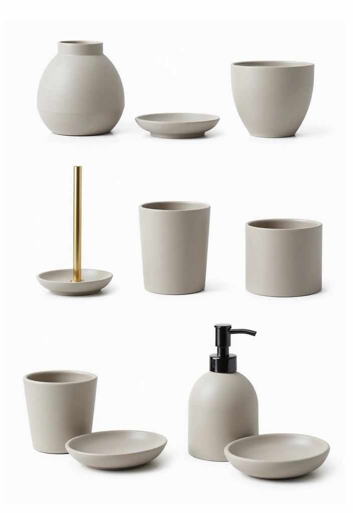 28 Small Scandinavian Bathroom Ideas That Look Bigger Instantly 4 28 Small Scandinavian Bathroom Ideas That Look Bigger Instantly - 4. Minimalist Accessories for Modern Appeal