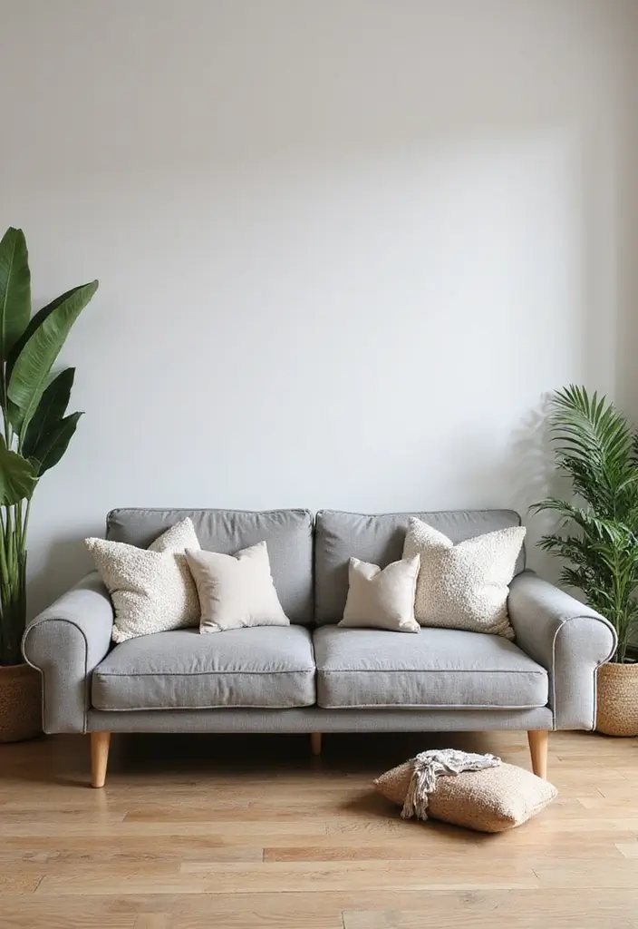 29 Grey Scandinavian Living Room Ideas for a Chic Aesthetic 1 29 Grey Scandinavian Living Room Ideas for a Chic Aesthetic - 1. Soft Grey Tones with Natural Wood Accents