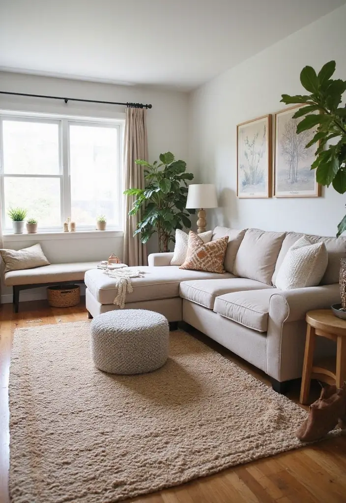 29 Grey Scandinavian Living Room Ideas for a Chic Aesthetic 25 29 Grey Scandinavian Living Room Ideas for a Chic Aesthetic - 25. Smart Layouts with Rugs