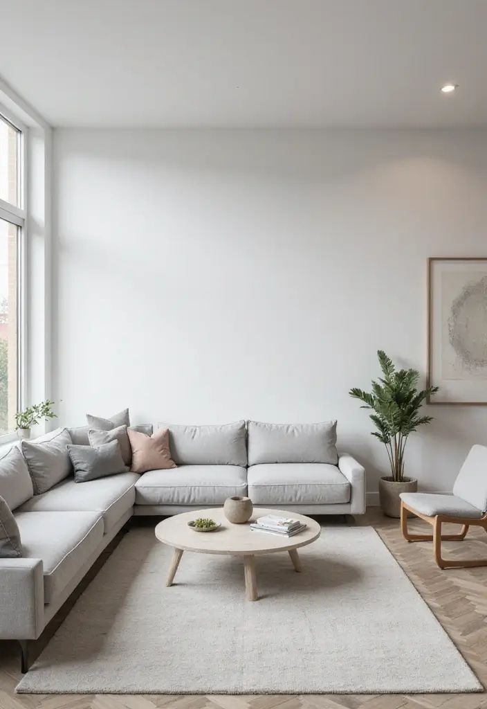 29 Grey Scandinavian Living Room Ideas for a Chic Aesthetic 6 29 Grey Scandinavian Living Room Ideas for a Chic Aesthetic - 6. Minimalist Furniture Choices