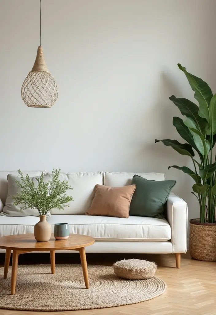 29 Grey Scandinavian Living Room Ideas for a Chic Aesthetic 8 29 Grey Scandinavian Living Room Ideas for a Chic Aesthetic - 8. Incorporating Natural Elements