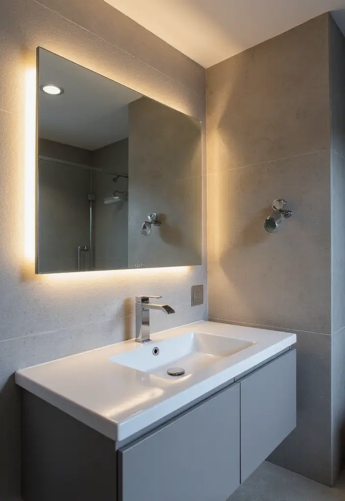 29 Scandinavian Bathroom Ideas for a Minimal Elegant Refresh 11 29 Scandinavian Bathroom Ideas for a Minimal Elegant Refresh - 11. Smart Mirror Technology