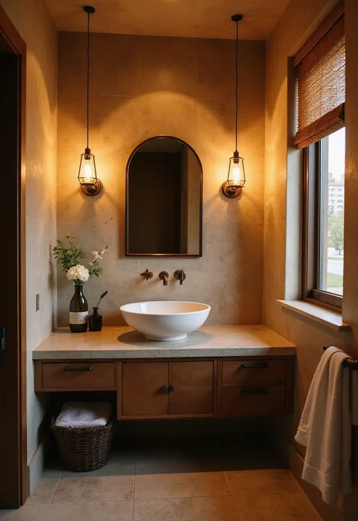 29 Scandinavian Bathroom Ideas for a Minimal Elegant Refresh 21 29 Scandinavian Bathroom Ideas for a Minimal Elegant Refresh - 21. Indoor Lighting