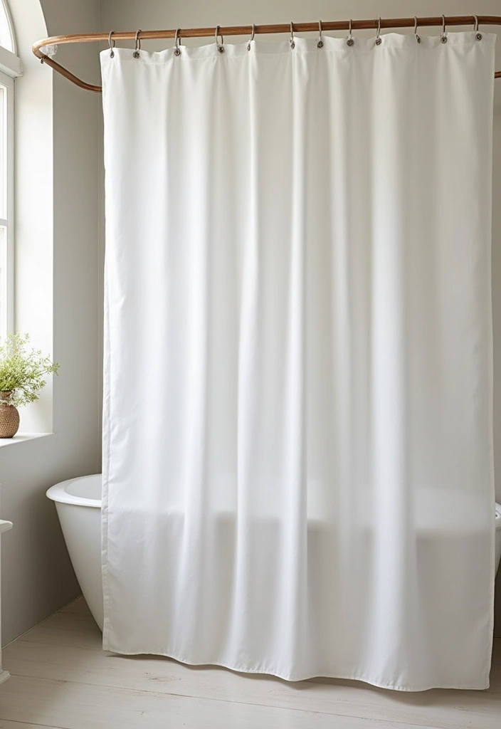 29 Scandinavian Bathroom Ideas for a Minimal Elegant Refresh 25 29 Scandinavian Bathroom Ideas for a Minimal Elegant Refresh - 25. Simple Shower Curtains