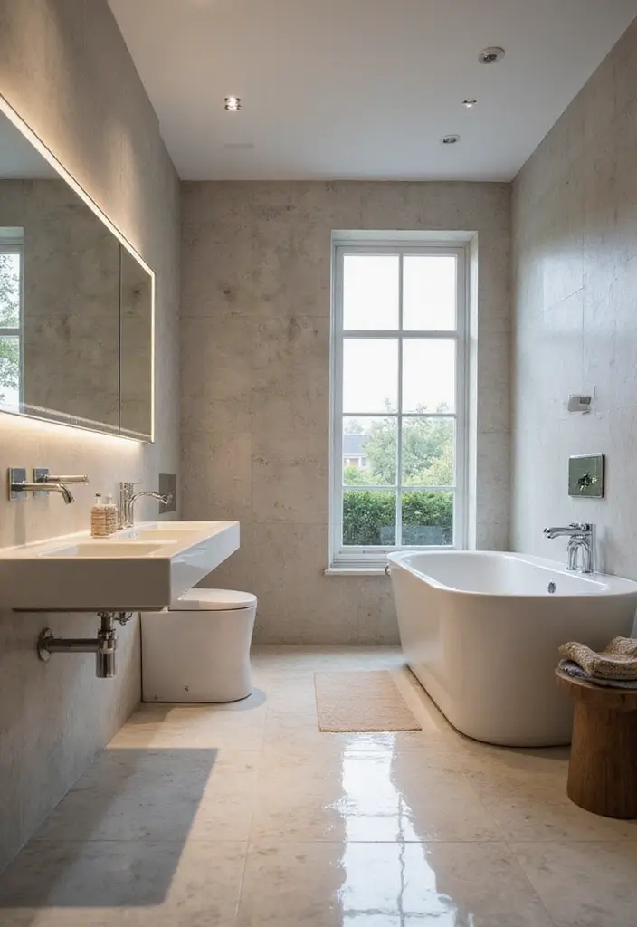 29 Scandinavian Bathroom Ideas for a Minimal Elegant Refresh 26 29 Scandinavian Bathroom Ideas for a Minimal Elegant Refresh - 26. Integrated Technology