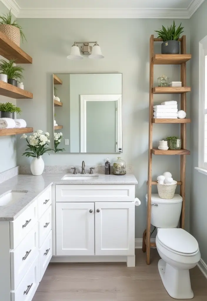 29 Scandinavian Bathroom Ideas for a Minimal Elegant Refresh 4 29 Scandinavian Bathroom Ideas for a Minimal Elegant Refresh - 4. Functional Storage Solutions