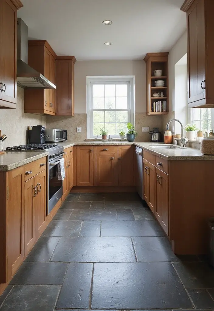 29 Scandinavian Flooring Ideas That Elevate Every Room 10 29 Scandinavian Flooring Ideas That Elevate Every Room - 10. Elegant Slate Flooring