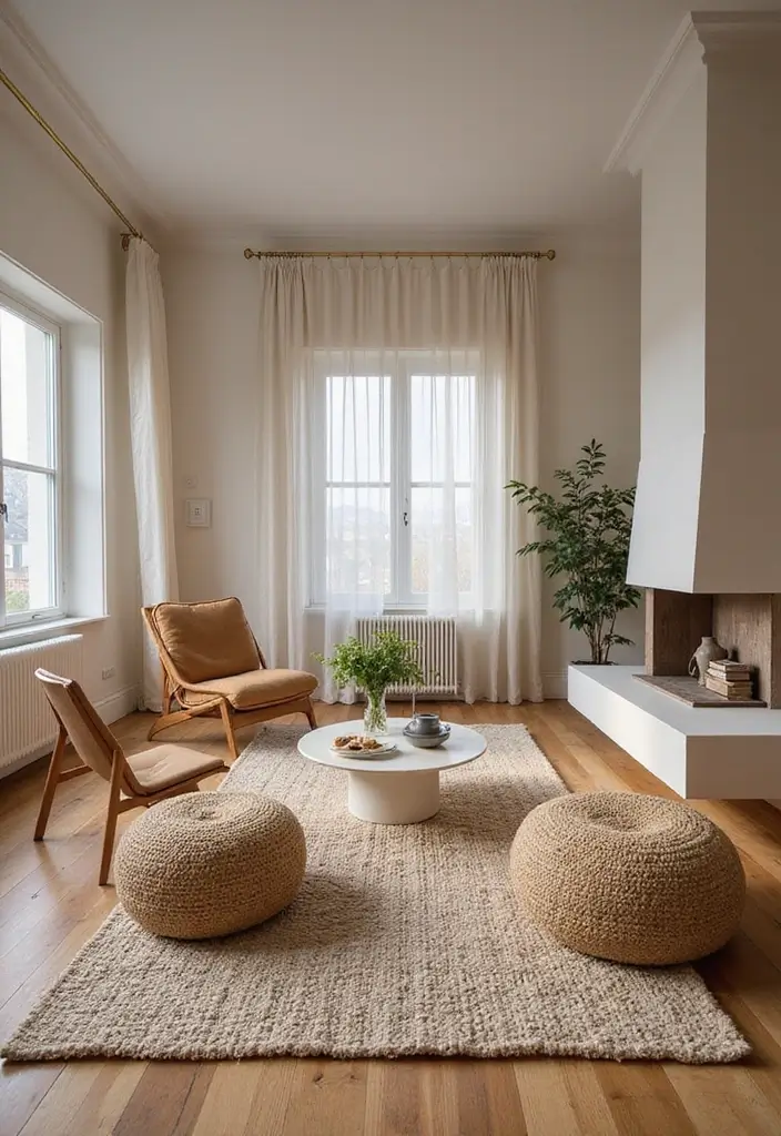 29 Scandinavian Flooring Ideas That Elevate Every Room 25 29 Scandinavian Flooring Ideas That Elevate Every Room - 25. Textured Sisal Flooring