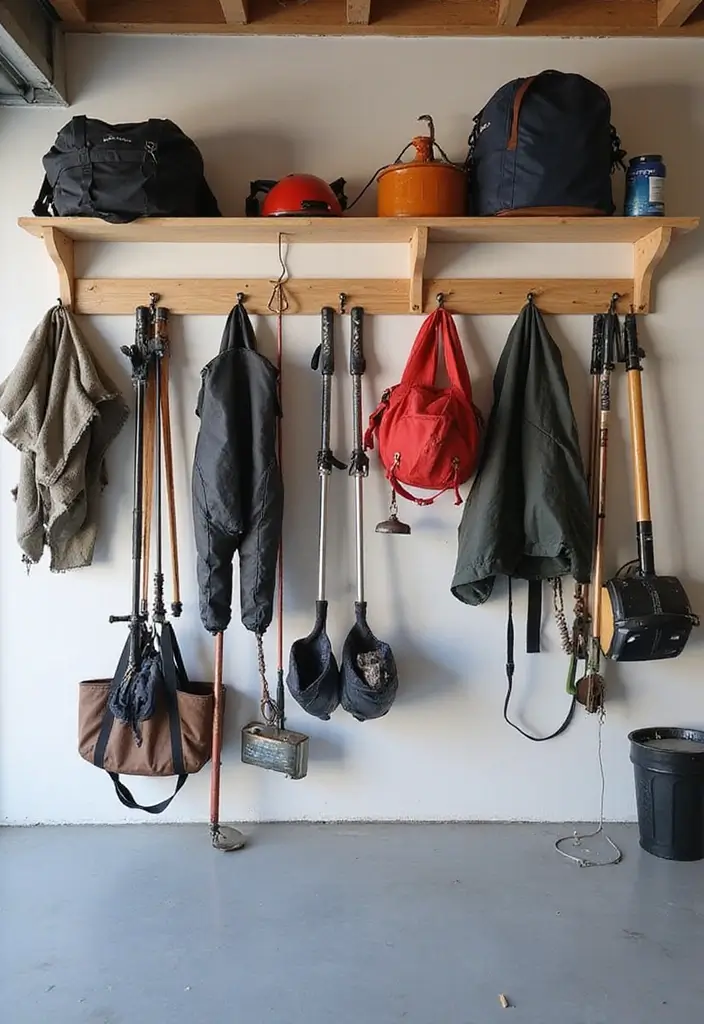 29 Scandinavian Garage Designs That Balance Function and Style 24 29 Scandinavian Garage Designs That Balance Function and Style - 24. Outdoor Gear Storage: Keeping It Neat